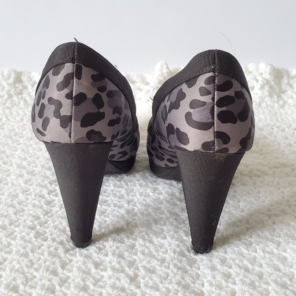 Christian Sirano Grey Leopard Heels - Picture 5 of 6